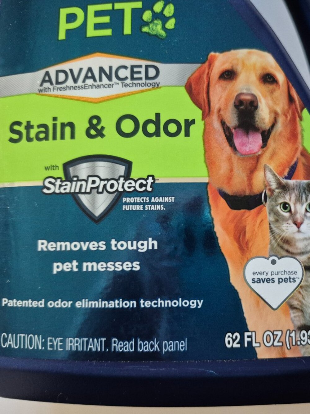 New BISSELL Pet Advanced Stain & Odor Formula for Upright Carpet Cleaners 62 oz. - Picture 4 of 7